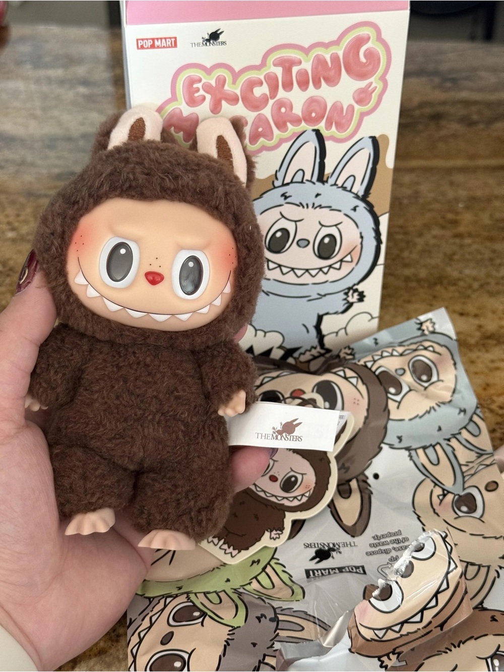 Chestnut Cocoa Secret Labubu- Exciting Macarons